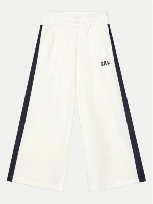 Gap Spodnie dresowe 745910-00 Biały Relaxed Fit