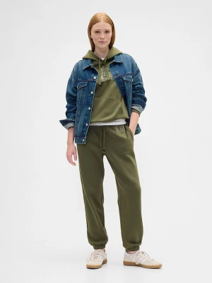 GAP Spodnie dresowe w kolorze khaki rozmiar: M