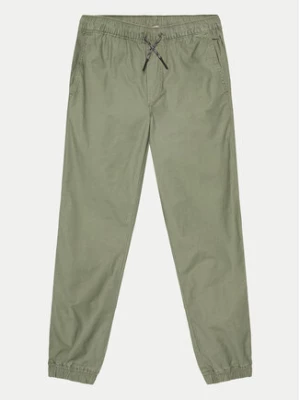 Gap Spodnie materiałowe 707988-01 Zielony Regular Fit
