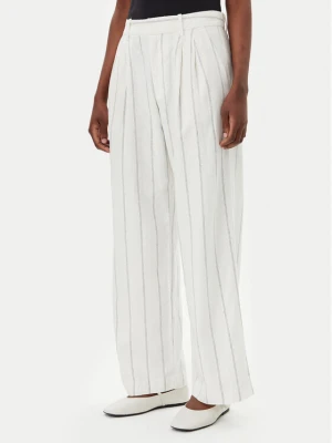 Gap Spodnie materiałowe 713998-01 Kremowy Wide Leg