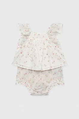 GAP sukienka bawełniana niemowlęca kolor biały