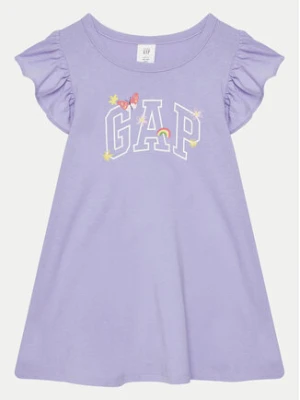 Gap Sukienka codzienna 744470-01 Fioletowy Regular Fit