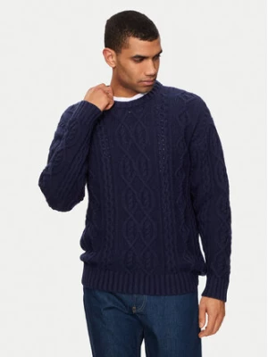 Gap Sweter 787133-00 Granatowy Relaxed Fit