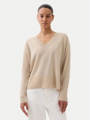 Gap Sweter 854769-02 Beżowy Relaxed Fit