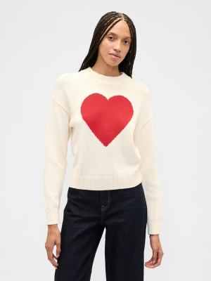 GAP Sweter w kolorze kremowo-czerwonym rozmiar: XXS