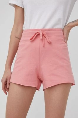 GAP szorty damskie kolor różowy z nadrukiem medium waist