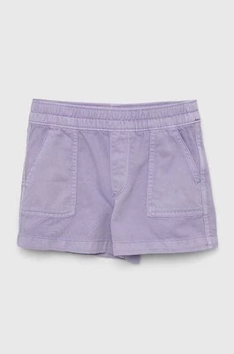GAP szorty jeansowe dziecięce kolor fioletowy gładkie