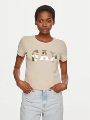 Gap T-Shirt 417797-07 Beżowy Regular Fit