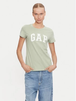 Gap T-Shirt 417797-14 Zielony Regular Fit