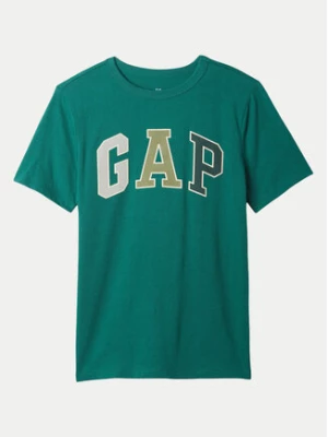 Gap T-Shirt 490406-01 Zielony Regular Fit