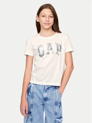 Gap T-Shirt 628663 Biały Regular Fit