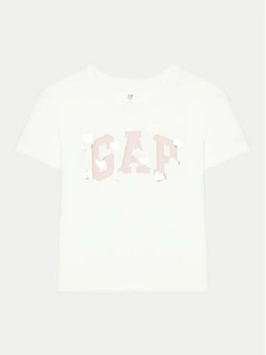 Gap T-Shirt 628713-01 Biały Relaxed Fit