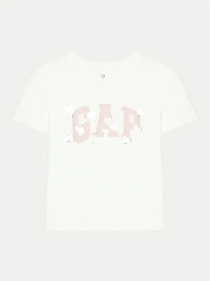 Gap T-Shirt 628713-01 Biały Relaxed Fit
