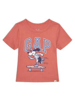 Gap T-Shirt 738060-00 Koralowy Regular Fit