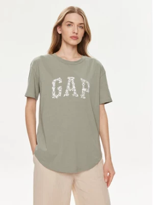 Gap T-Shirt 875093-00 Zielony Relaxed Fit