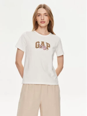 Gap T-Shirt 878165-00 Biały Regular Fit
