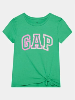 Gap T-Shirt 886009-04 Zielony Regular Fit
