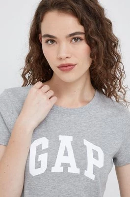 GAP t-shirt bawełniany (2-pack) kolor szary