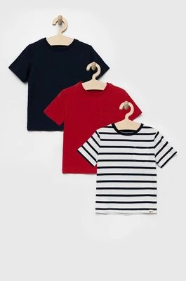 GAP t-shirt bawełniany dziecięcy (3-pack) gładki