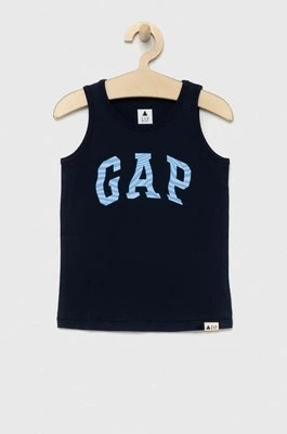 GAP t-shirt bawełniany dziecięcy 3-pack kolor turkusowy z nadrukiem