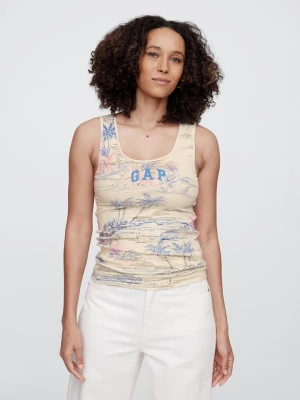 GAP Top w kolorze beżowym rozmiar: XS