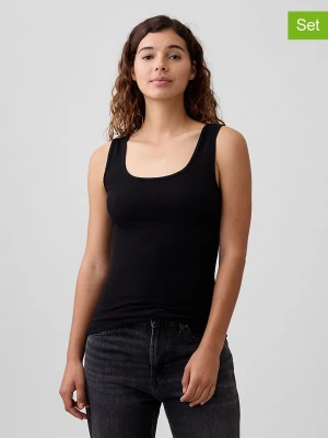 GAP Topy (2 szt.) w kolorze czarnym rozmiar: XS