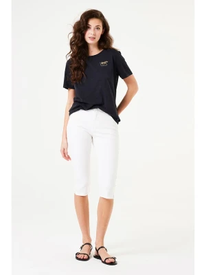 Garcia Bermudy dżinsowe w kolorze białym rozmiar: W25