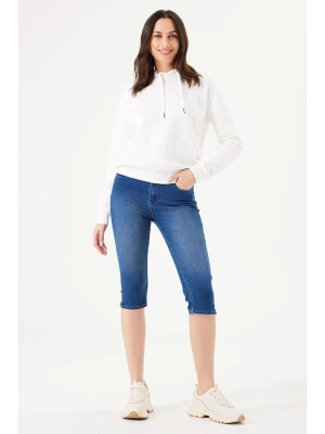 Garcia Bermudy dżinsowe w kolorze granatowym rozmiar: W30