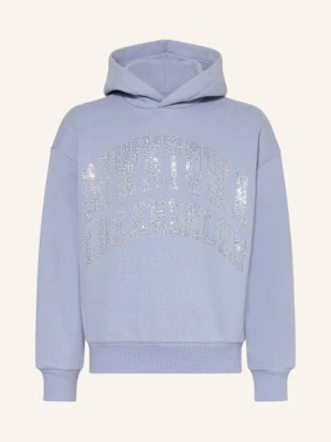 Garcia Bluza Z Kapturem Z Ozdobnymi Kamykami blau