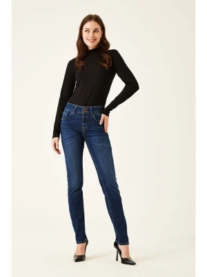 Garcia Dżinsy - Slim fit - w kolorze granatowym rozmiar: W26/L32