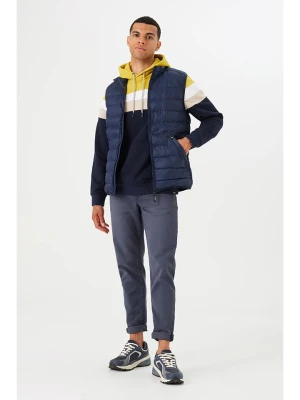 Garcia Kamizelka pikowana w kolorze granatowym rozmiar: L