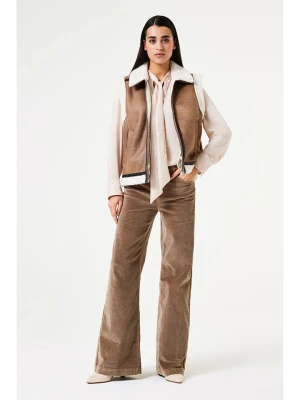 Garcia Kamizelka w kolorze jasnobrązowo-białym rozmiar: L