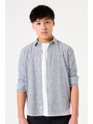 Garcia Koszula w kolorze biało-antracytowym rozmiar: 164/170