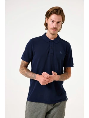 Garcia Koszulka polo w kolorze granatowym rozmiar: L