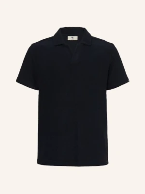 Garcia Koszulka Polo Z Pikowanym Wzorem blau