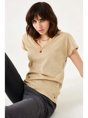 Garcia Koszulka w kolorze beżowym rozmiar: XS