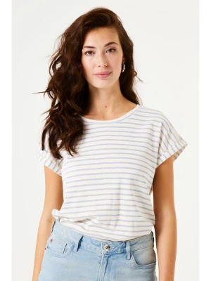 Garcia Koszulka w kolorze biało-błękitnym rozmiar: L