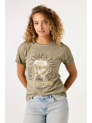 Garcia Koszulka w kolorze khaki rozmiar: XS