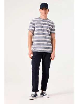 Garcia Koszulka w kolorze kremowo-niebieskim rozmiar: S