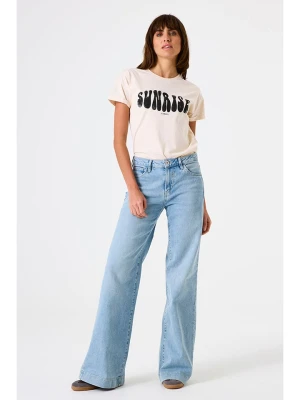 Garcia Koszulka w kolorze kremowym rozmiar: S