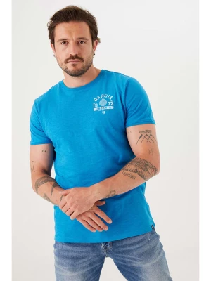 Garcia Koszulka w kolorze niebieskim rozmiar: XL