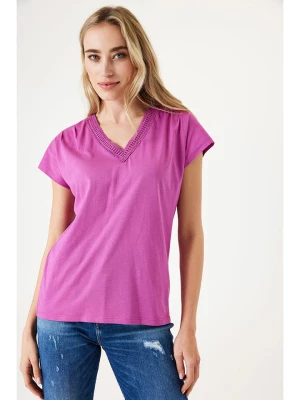 Garcia Koszulka w kolorze różowym rozmiar: XL