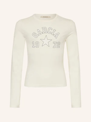 Garcia Koszulka Z Długim Rękawem weiss