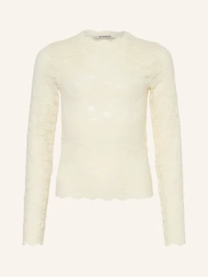 Garcia Koszulka Z Długim Rękawem Z Koronki weiss