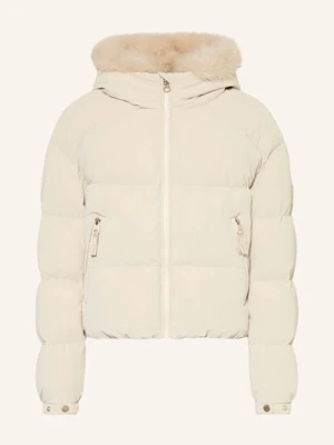 Garcia Kurtka Pikowana Z Obszyciem Sztucznym Futrem beige
