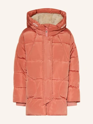 Garcia Kurtka Pikowana Z Obszyciem Sztucznym Futrem orange