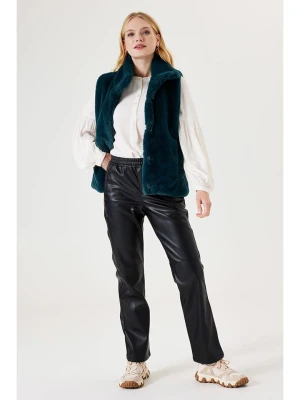 Garcia Spodnie w kolorze czarnym ze skóry syntetycznej rozmiar: S