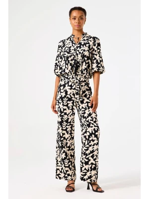 Garcia Spodnie w kolorze kremowo-czarnym rozmiar: M