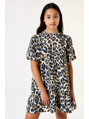 Garcia Sukienka w kolorze beżowo-czarnym rozmiar: 140/146