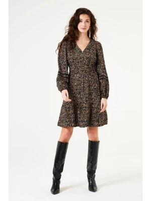 Garcia Sukienka w kolorze beżowo-czarnym rozmiar: M
